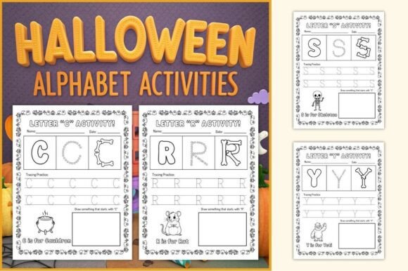 Download Halloween ABC Worksheets for Kids - Premium Resources