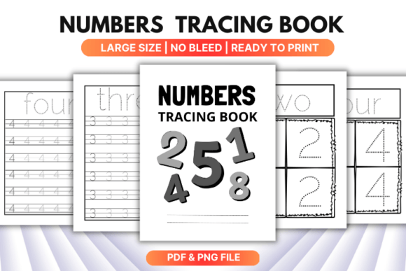Download Numbers Tracing Book for Kids - Premium Bundle