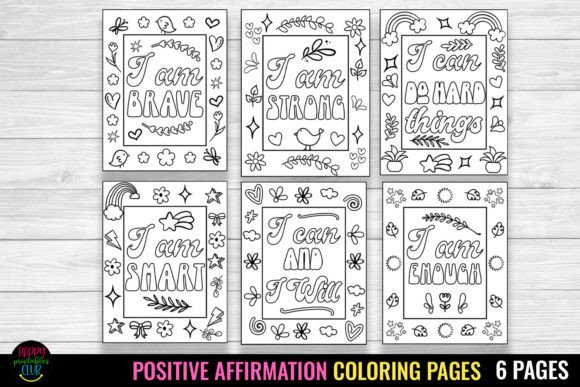 Download Positive Affirmation Coloring Pages Kids - Positive affirmation coloring pages Collection