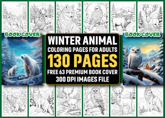 Download Winter Animal Coloring Pages KDP - Coloring pages kdp Collection