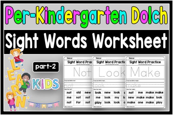 Download Dolch Sight Words Tracing Book Pre K V.2 - Tracing book Collection