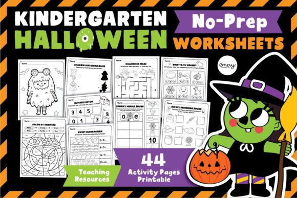 Download Halloween Activity Worksheets K-1st - Premium Resources