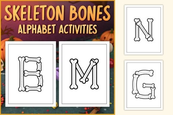 Download Skeleton Letter Tracing Worksheets - Premium Resources